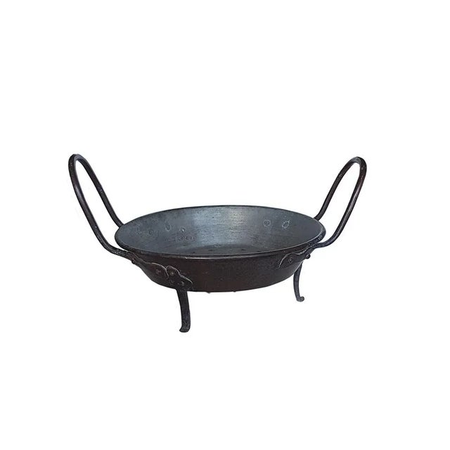 Hand Hammered and Riveted Copper Chestnut Pan For Sale - Image 11 of 11