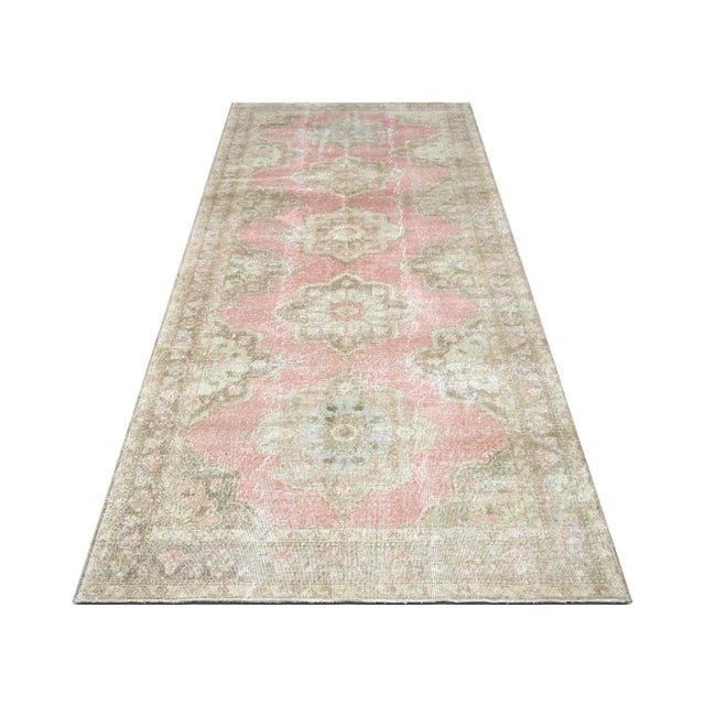 1960s Turkish Oushak Runner For Sale In Los Angeles - Image 6 of 7