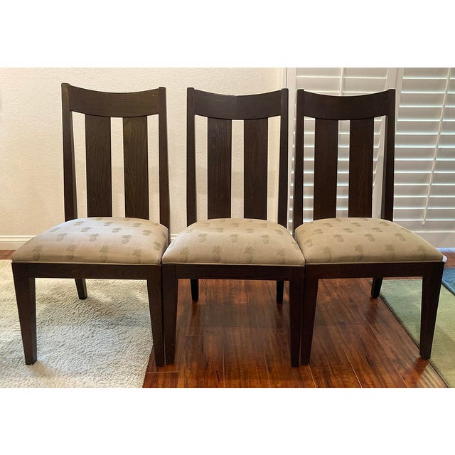 2000 - 2009 Ethan Allen Horizons Collection Dining Table & 6 Chairs For Sale - Image 5 of 12
