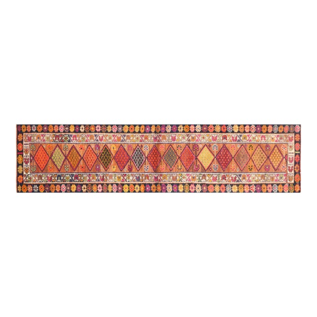 1960s Turkish Oushak Runner For Sale