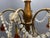 Italian Florentine Giltwood and Amber Murano Glass Drop 6-Light Chandelier, 1950s For Sale - Image 3 of 15
