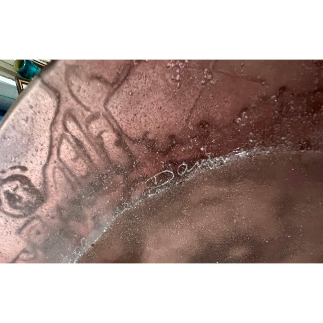 (after) Salvador Dali, Salvador Dali Daum Pate de Verre with Gold, Glass Plate Sculpture Crystal Art, c.1970 For Sale - Image 17 of 18