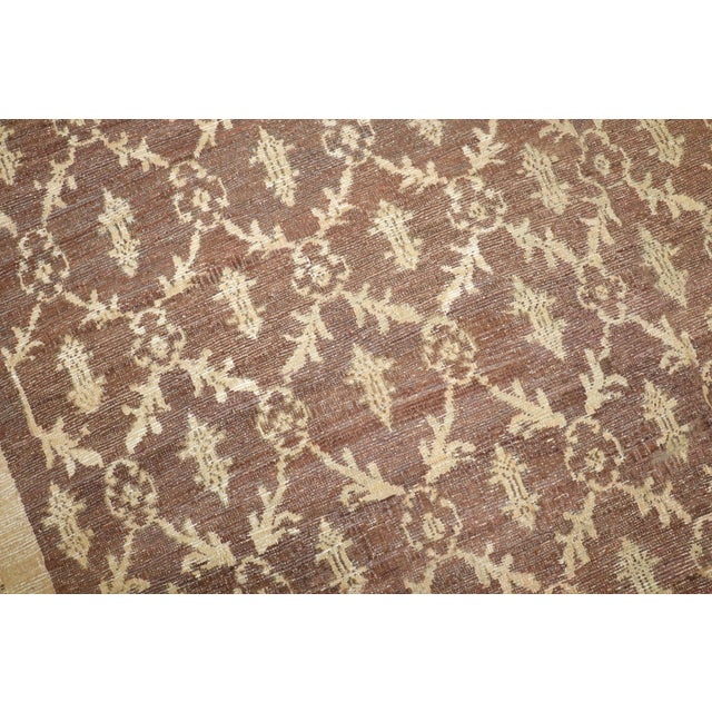 Vintage Zabihi Collection Turkish Konya Square Room Size Rug For Sale In New York - Image 6 of 12