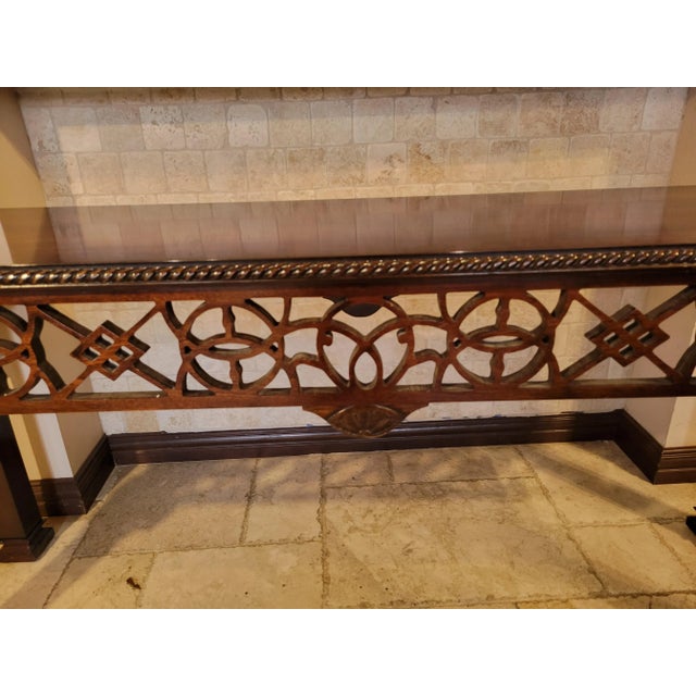 Trosby Console Mahogany Table For Sale - Image 4 of 10