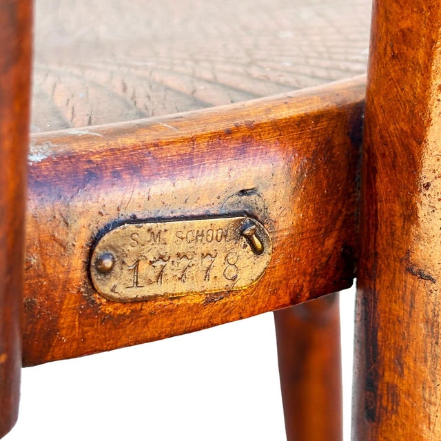 Early 20th Century Vienna Secession Cherry Bent Oak & Pressed Wood Side Chairby Jacob & Josef Kohn For Sale - Image 11 of 14