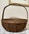 Mid 20th Century Vintage Mid 20th Century Wood Planks Gathering Basket For Sale - Image 5 of 10