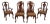 Set of 6 Cherry Queen Anne Dining Room Chairs For Sale
