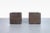 Beautiful mid-century modern bronze resin square planters manufactured in the United States, circa 1970s. These planters...