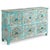 Distressed Blue Six-Drawer Chest, 1950s For Sale - Image 10 of 10