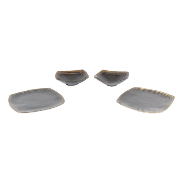 Modern Eric Jensen Studio Pottery Plates and Bowls For Sale