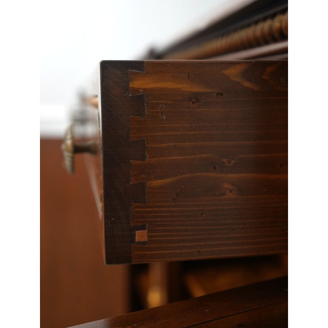 1990s Francesco Molon Italian Walnut Tv Lift Cabinet For Sale - Image 5 of 18