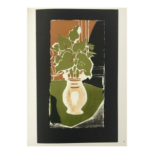 Georges Braque Lithograph P69 Feuilles Couleur Lumiere 1963