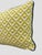 Yellow Geometric Blue Cord Lumbar Pillow Pair For Sale - Image 4 of 8