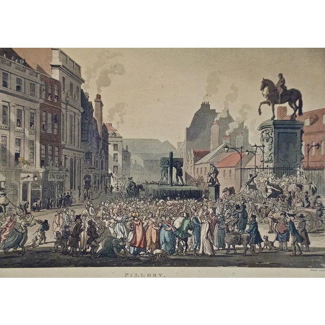 "Pillory, Charing Cross" is an illustration (Plate 62) from "The Microcosm of London", published in London in 1809 by R...