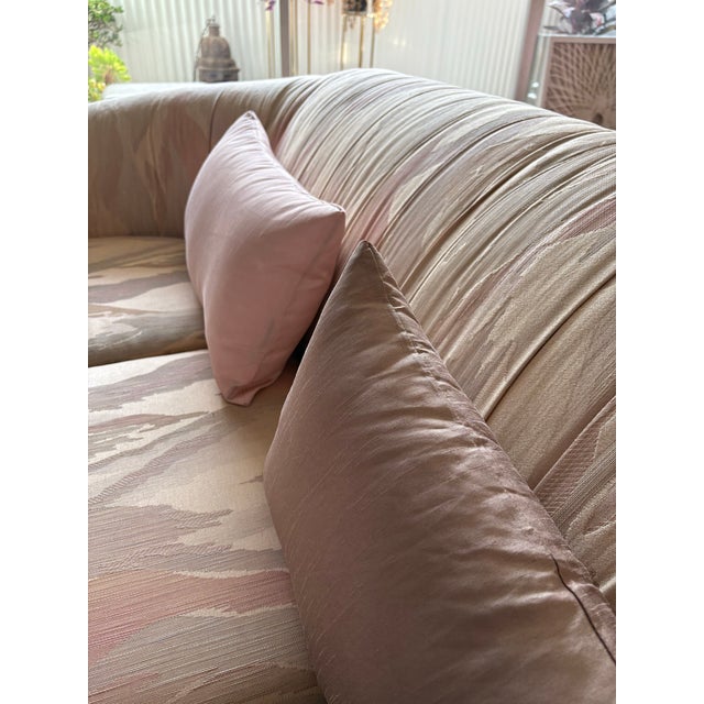 Textile 1980s Thayer Coggin Style Postmodern Sofa For Sale - Image 7 of 12