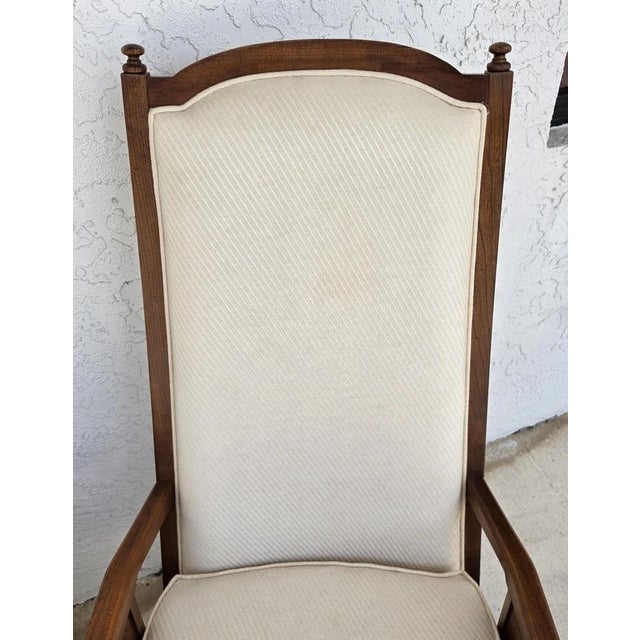 Vintage 1960s Italian Hollywood Regency High Back Lounge Armchairs Pair For Sale - Image 10 of 17