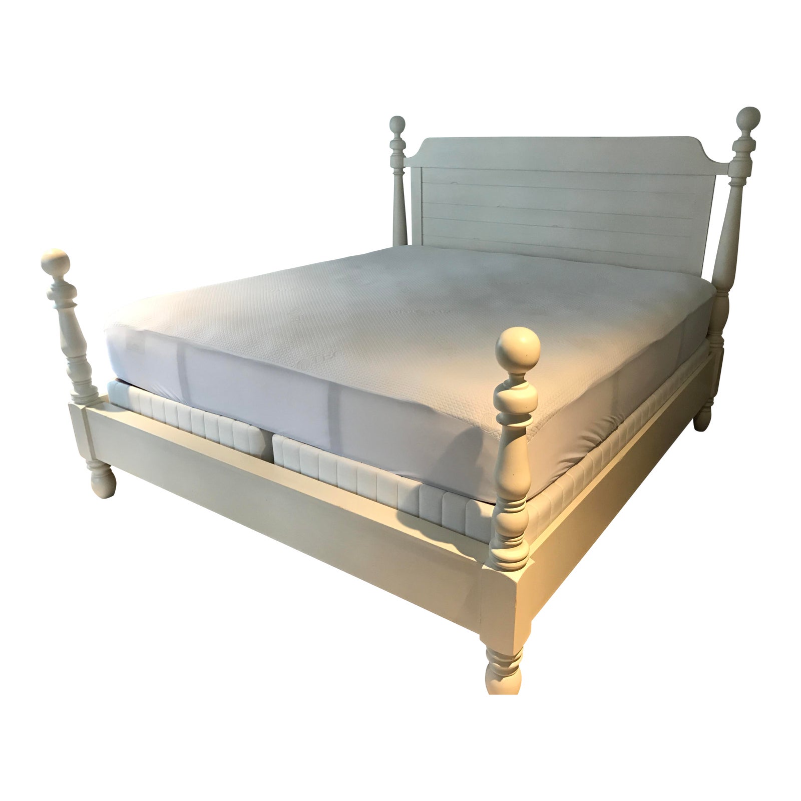 Pottery Barn King Size Caroline Bed Chairish