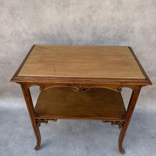 Late 19th Century Art Nouveau Side Table in the style of Émile Gallé, France, 1890 For Sale - Image 5 of 17