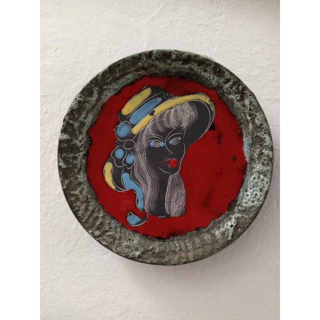 Decorative Plates attributed to La Settimello, 1960s, Set of 2 For Sale - Image 4 of 4
