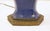 Metal Circa 1920s English Wilton Ware Bleu Royal Staffordshire Lamp For Sale - Image 7 of 8