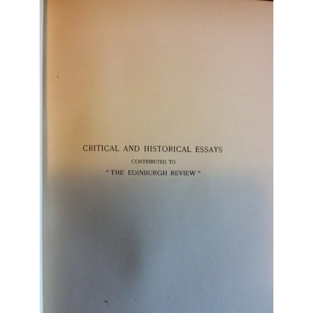 Mid 19th Century Mid 19th Century Books by Macaulay’s Works of Essays- Set of 5 For Sale - Image 5 of 12