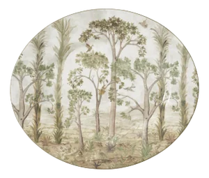 Spode Kit Kemp Tall Trees Oval Platter 14"
