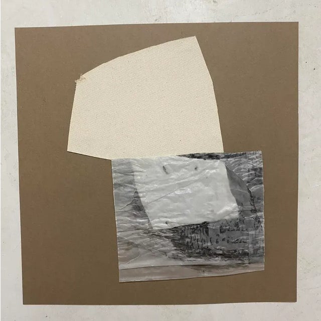 "Coffee" is a mixed media collage on paper. The overall composition is a geometric abstract inspired by the way humans...