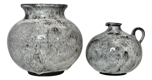 Studio Ceramic Art Vase and Jug from Elli & Walter Serocka, Germany, 1970s, Set of 2