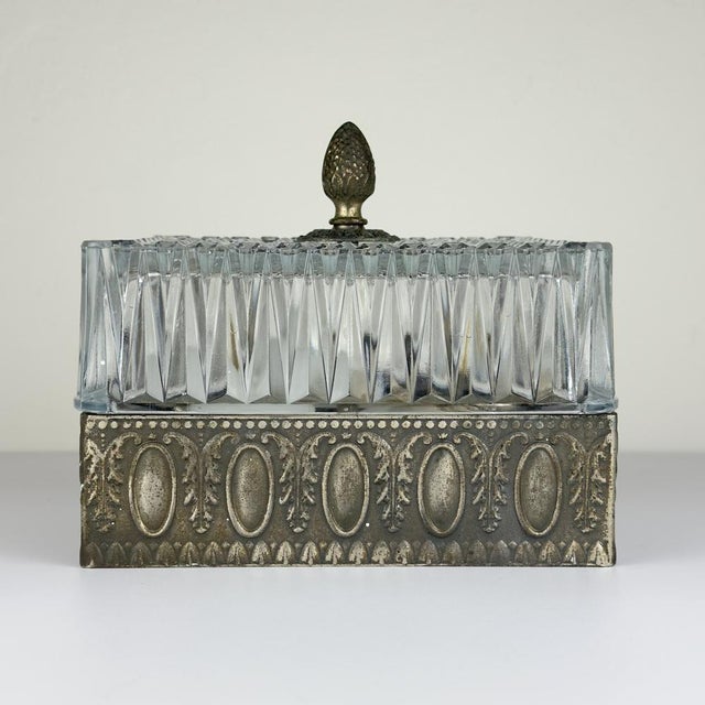 Vintage Crystal Ceiling Lamp, Italy, 1960s For Sale - Image 9 of 18