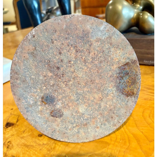 Abstract Steel Sculpture by Artist Simi Dabah, (8” High) See Additional Photos For Sale - Image 9 of 11