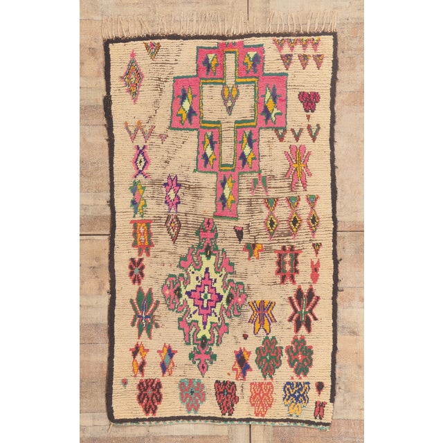 Vintage Boujad Moroccan Rug, 03'08 X 06'00 For Sale - Image 10 of 10