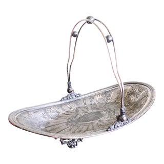 Antique Van Bergh Silver Plate Co Tray For Sale