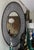 Animal Skin Italian Faux Shagreen & Walnut Concave Round Mirror, Late 20th Century. For Sale - Image 7 of 7