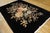 Chinese Art Deco Carpet by Nichols Workshop ( 5'9" x 8'6" - 175 x 260 ) Floral design with black background. Chinese - Art...