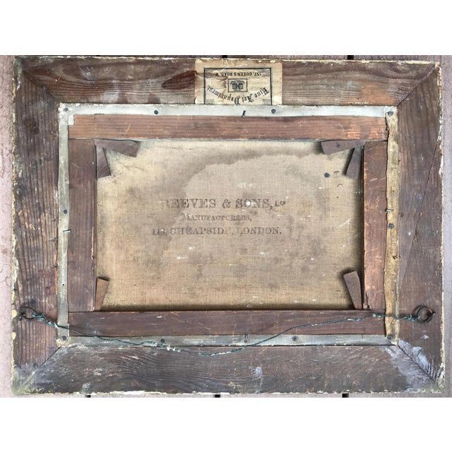 Reeves & Sons, Landscape Composition, 19th Century, Oil Painting on Canvas, Framed For Sale - Image 6 of 7