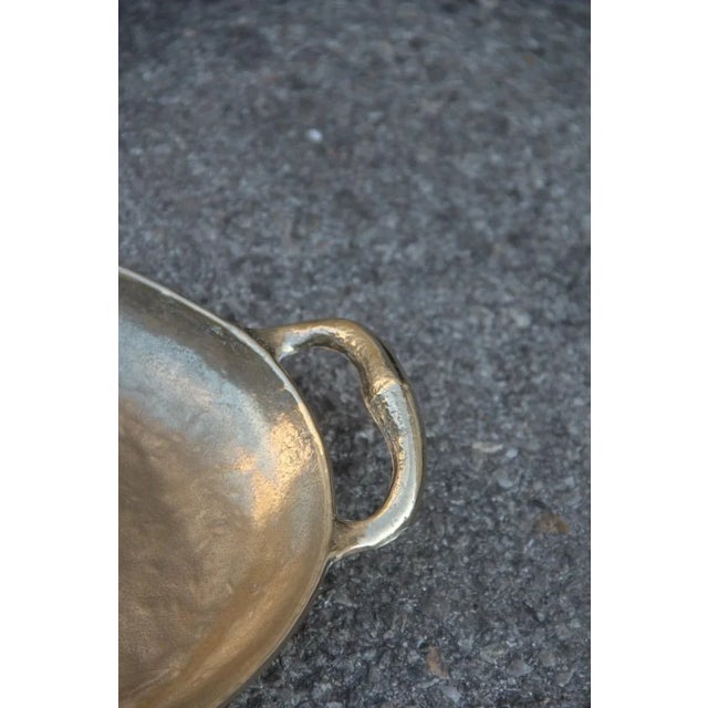 Italian Solid Brass Tray, 1970s For Sale - Image 6 of 8