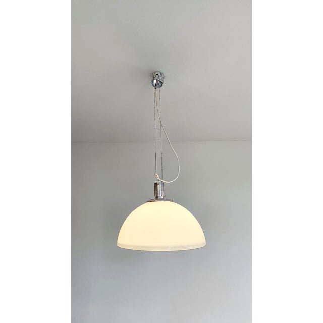 Silver AM/AS Pendant Lamp by Franco Albini and Franca Helg for Sirrah, 1960s For Sale - Image 8 of 8