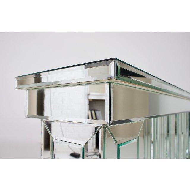 1980s Mirrored Baluster Console from Maison Roméo, 1980s For Sale - Image 5 of 16