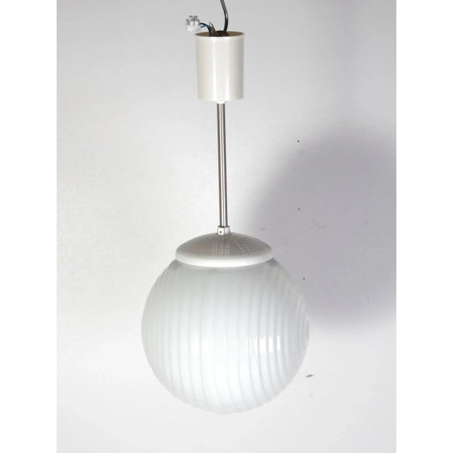 Mid-Century Czechoslovakian White Opaline Pendant, 1970s For Sale - Image 10 of 10