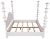 Wood NOIR Ferret Bed, Eastern King, White Wash For Sale - Image 7 of 12