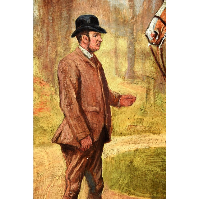 George Paice, Painting Racehorse Mohican, 1887, Framed, 1887, Oil on Board For Sale - Image 7 of 14