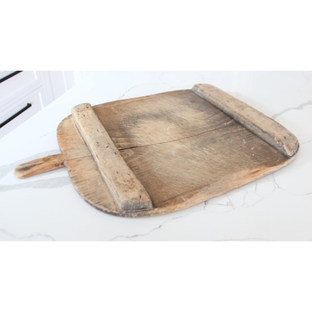 Ext. Large Antique French Handmade Charcuterie Breadboard For Sale In Los Angeles - Image 6 of 7