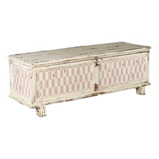 Lacquered Walnut Chest, 18th Century For Sale