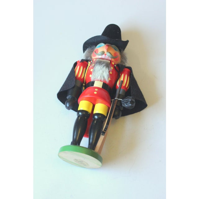 Traditional Original Handmade Wooden Nutcracker by Ulbricht/Erzgebirge - Vintage From the 60s For Sale - Image 10 of 10