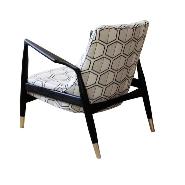 Pair of Scandinavian Modern Style Lounge Chairs For Sale - Image 4 of 5