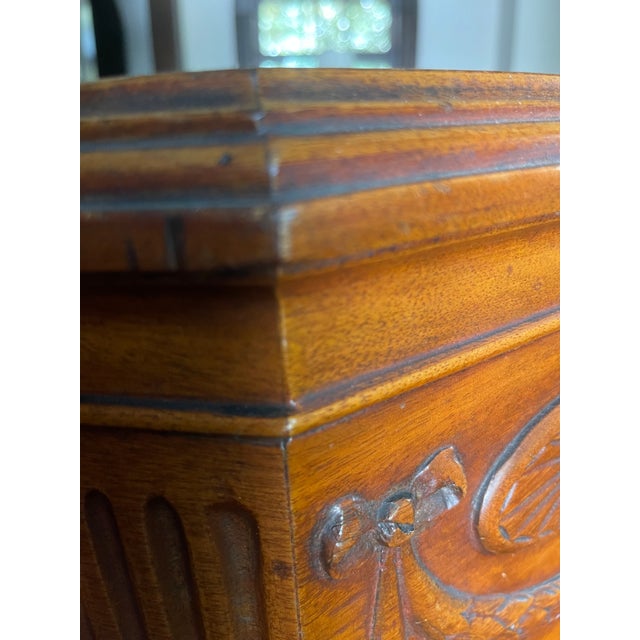 Chestnut Newton and Hoit Hexagonal Plant Stand For Sale - Image 8 of 18