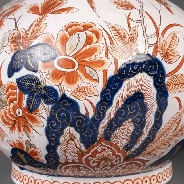 Pair of vases in glazed terra cotta, Samson, 19th century or early 20th century. Pair of vases in glazed terra cotta in...