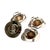 Vintage Silver-Tone Cowboy Hat Napkin Rings, Set of Four For Sale - Image 4 of 4