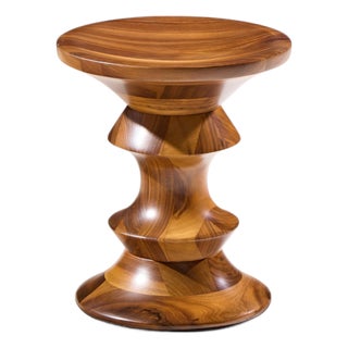 Charles & Ray Eames for Herman Miller Mid Century Walnut Time Life Stool For Sale