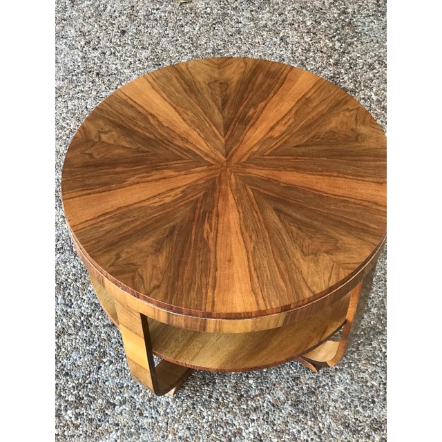 1930s Art Deco Round Occasional Tables - a Pair For Sale - Image 4 of 8